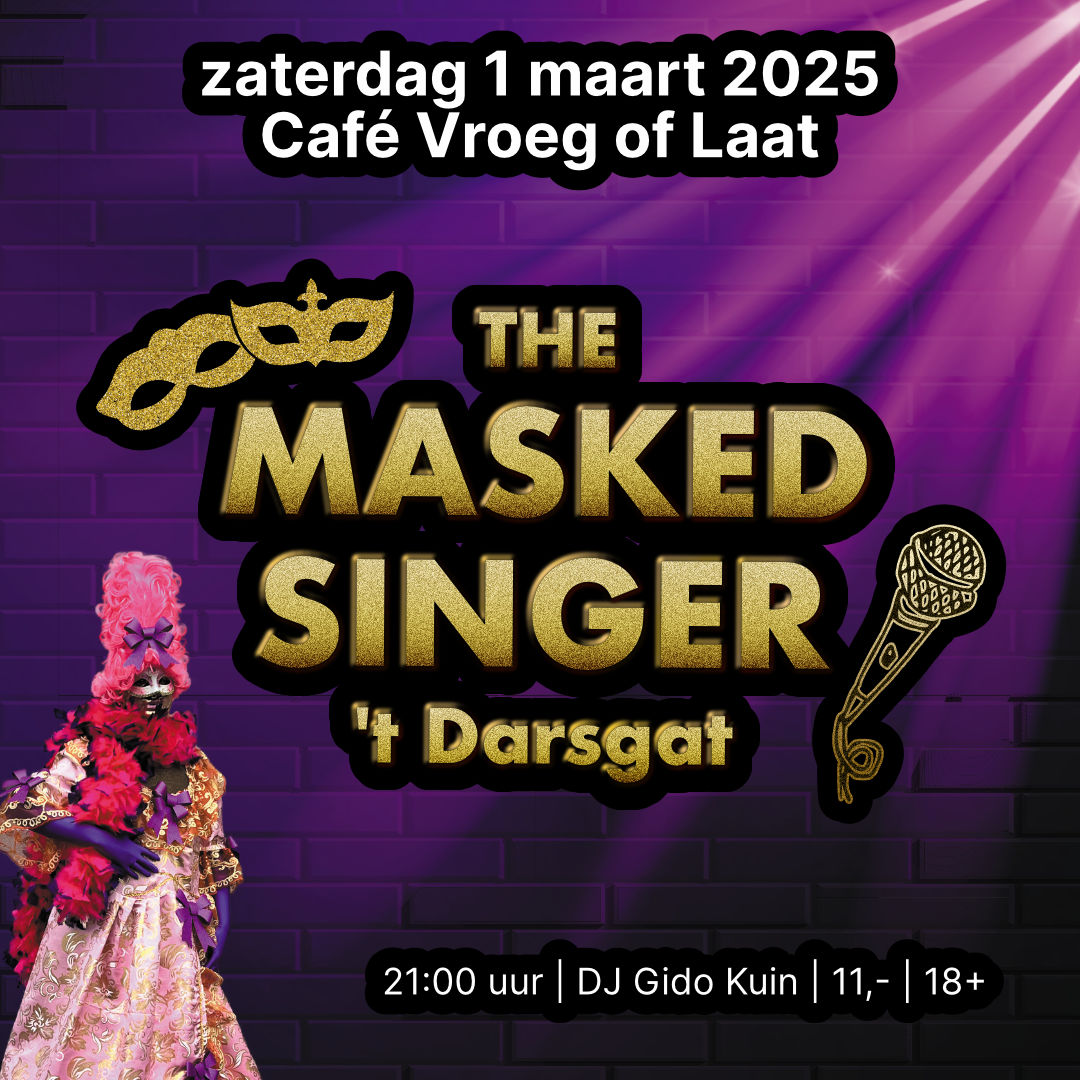 masked singer carnaval opmeer spanbroek hoogwoud deurdarsers