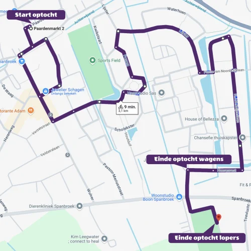 route optocht website