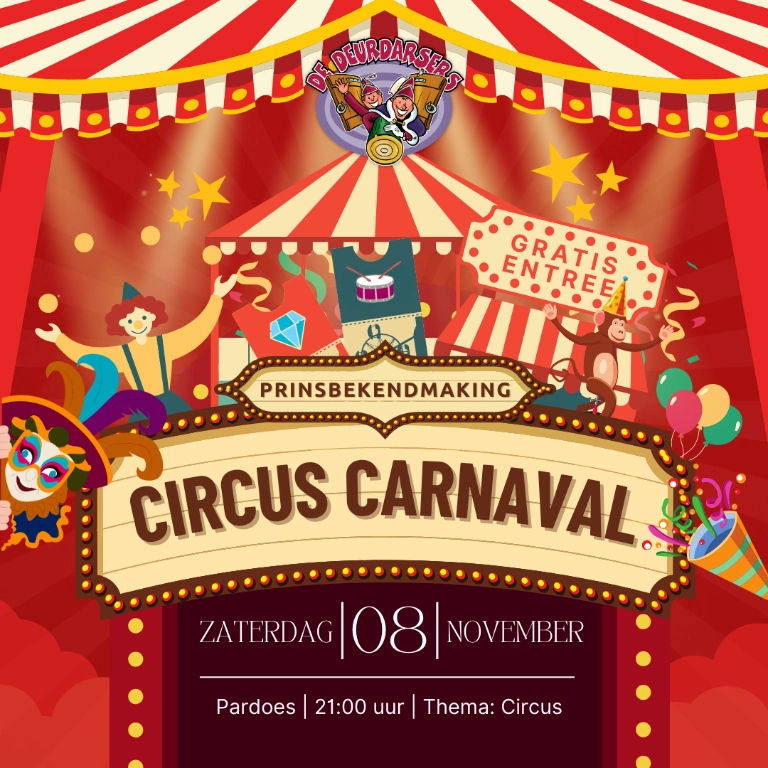 prinsbekendmaking 2025 2026 carnaval opmeer spanbroek hoogwoud